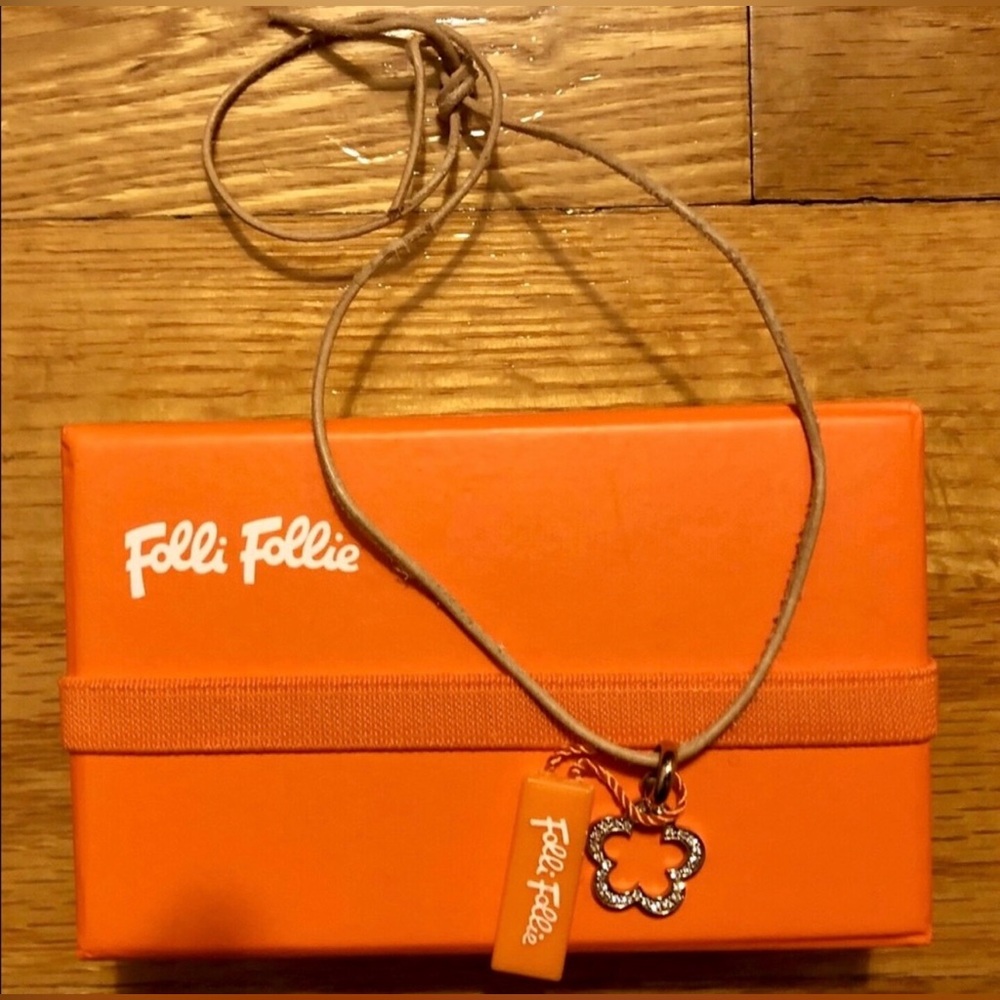 NEW - FOLLI FOLLIE ROSEGOLD NECKLACE